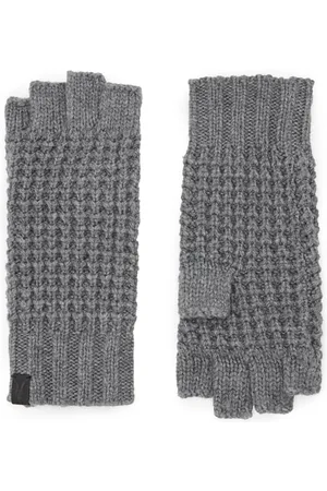 AllSaints Nevada Fngrls Gloves Grey Marl