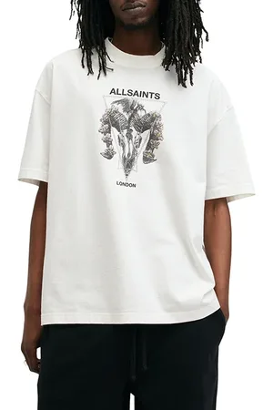 AllSaints Geist Ss Crew Chalk White