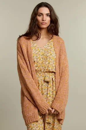 River Woods Orange Hips Length Cardigan
