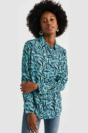 WE Fashion Blouse Ice Blue