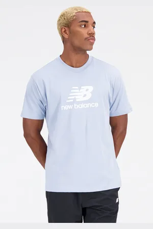 New Balance Mt31541lay Essentials Stacked Logo Ss Tee Lightarc