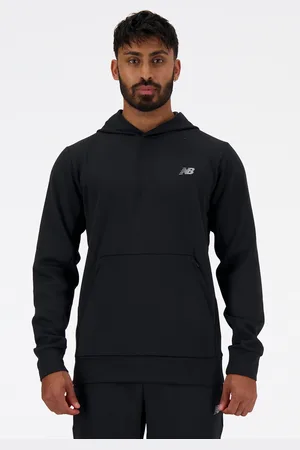 New Balance Mt41139bk Tech Knit Hoodie Black
