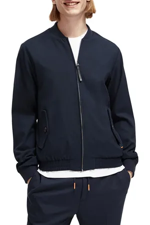 Scotch&Soda Yarn-dyed Bomber Jacket Night Check