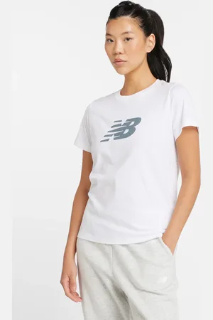 New Balance Wt43582wt Sport Jersey Logo T-shirt White