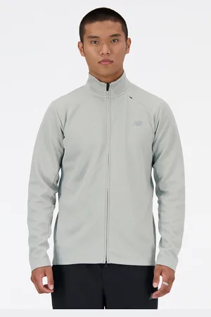 New Balance Mj41178ag Tech Knit Full Zip Athletic Grey