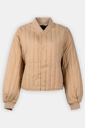Rains Banja Liner Bomber W Jacket T1 Sand Unisex