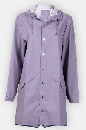 Rains Long Jacket W3 Dusty Purple Unisex