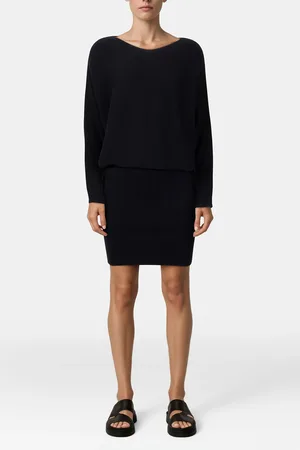 Reiss Knitted Mini Dress Black