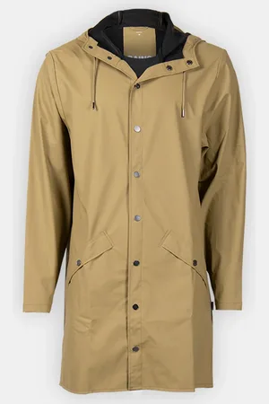 Rains Long Jacket W3 Khaki Unisex