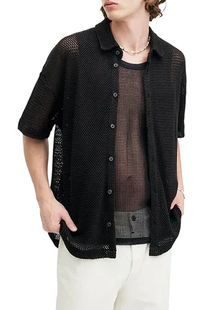 AllSaints Munroe Ss Shirt Jet Black