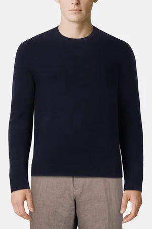 Reiss Crew Neck Cashmere Knit Navy