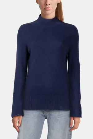 Reiss Chunky Rollneck Knit Navy
