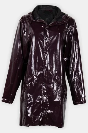 Rains Long Jacket W3 Burgundy Unisex