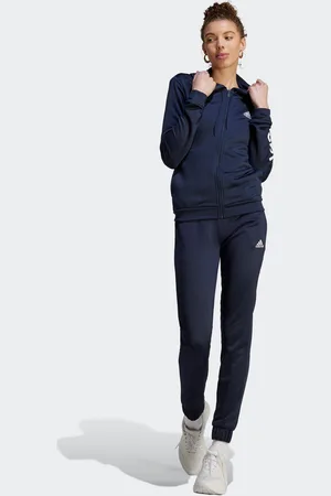 Adidas trainingspak dames online blauw