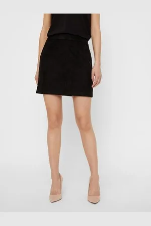VERO MODA Imitatieleren rok VMDONNADINA FAUXSUEDE SHORT SKIRT