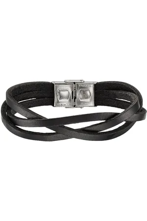 Bruno Banani Leren armband Sieraad cadeau armband, B4102B/20/00/BL, B4102B/20/00/BR
