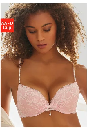 Lascana Push-up-bh met speciale sierparel details, sexy lingerie