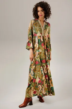 Aniston Maxi-jurk met kleurrijke bloemen- en paisley-print