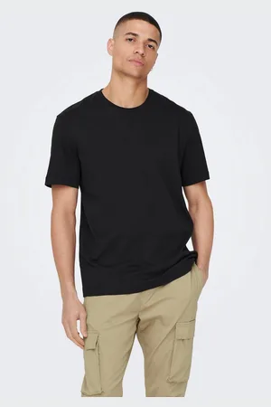Only & Sons Shirt met ronde hals ONSMAX LIFE REG SS STITCH TEE
