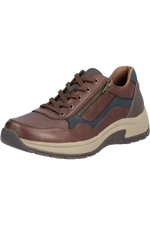 Rieker Sneakers vrijetijdsschoen, lage schoen, veterschoen met gepolsterde schacht