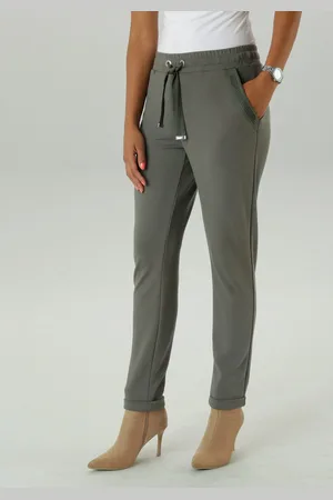 Aniston Comfortbroek met glinsterende stenen aan de insteekzakken - nieuwe collectie