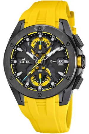 Lotus Chronograaf Vortex Quartzhorloge, horloge, herrenuur, dag, stopwatchfunctie, rubberen band