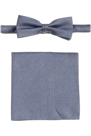 Carlo Monti Vlinderdasje (set, 2-delig) zuivere zijde, vlinderdas met bijpassende pochet (Set van 2)