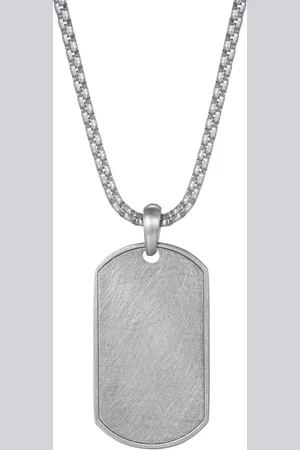 Firetti Ketting met hanger Sieraad cadeau roestvrij staal halssieraad halsketting dog tag ijs