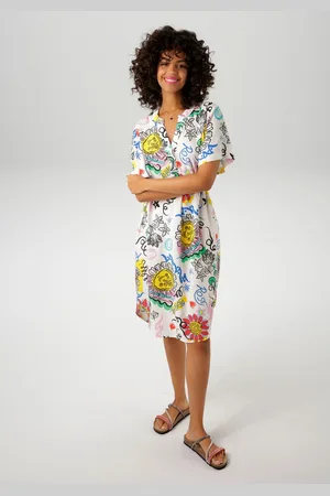 Aniston Zomerjurk met kleurrijke, kunstzinnige print - nieuwe collectie