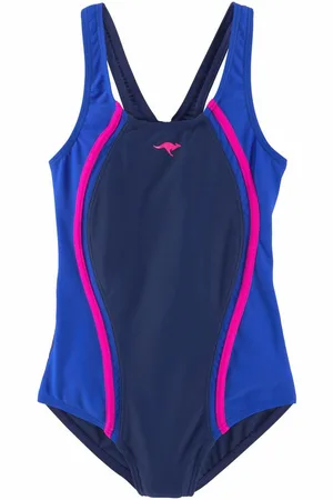 KangaROOS Badpak sportieve stijl, met contraststiksels, merk-logoprint