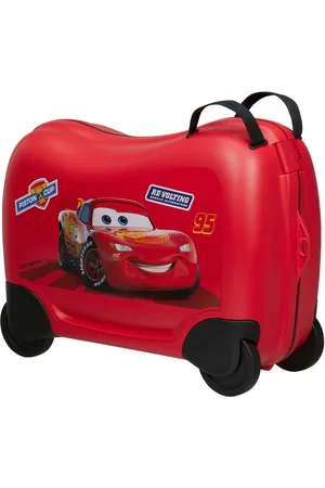 Samsonite Kinderkoffer Dream2Go Ride-on Trolley, Disney Cars Kinder reis koffer handbagage om op te zitten en te trekken