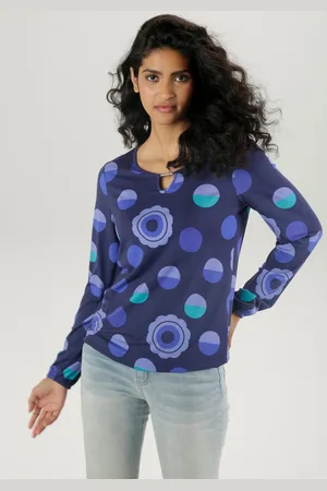 Aniston Shirt met lange mouwen met verbergende elastieken