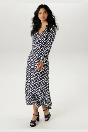 Aniston Midi-jurk met elegante, grafische drukverloop - nieuwe collectie