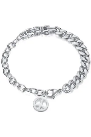Firetti Edelstalen armband Sieraad cadeau vrede, vrede