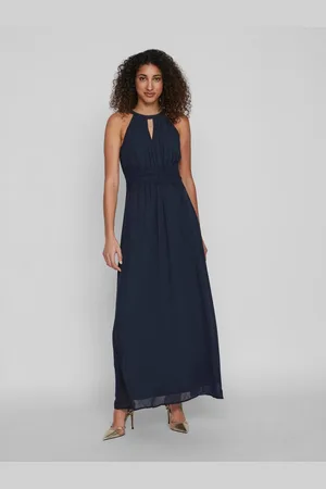 VILA Maxi-jurk VIMILINA HALTERNECK MAXI DRESS - NOOS