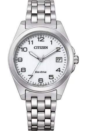 Citizen Solarhorloge EO1210-83A Polshorloge, dameshorloge, roestvrijstalen armband, tot 10 bar waterdicht, datum