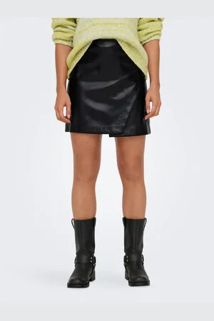 ONLY Imitatieleren rok ONLZETA HW FAUX LEA SKIRT CC PNT
