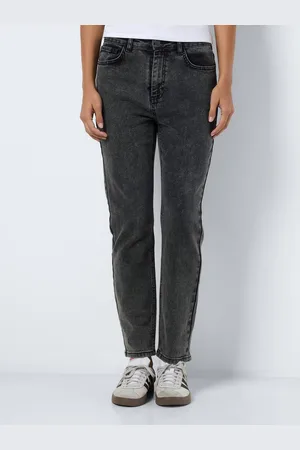Noisy May High-waist jeans NMMONI HW STRAIGHT ANK ACID AZ391DG NOOS