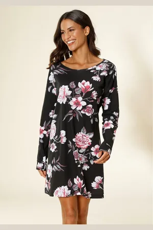 VIVANCE DREAMS Nachthemd met grote bloemenprint