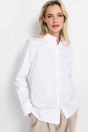 Rich & Royal Klassieke blouse Met merkenlabel op de rug