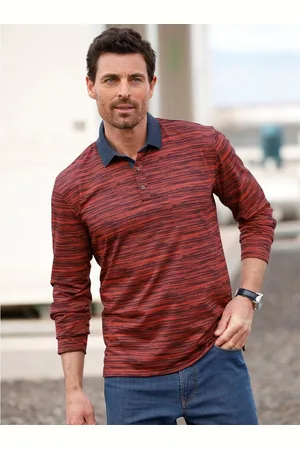 marco donati Shirt met lange mouwen Poloshirt met lange mouwen (1-delig)
