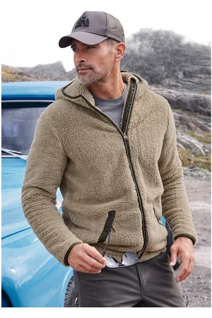 john devin Capuchonvest in zacht teddy fleece