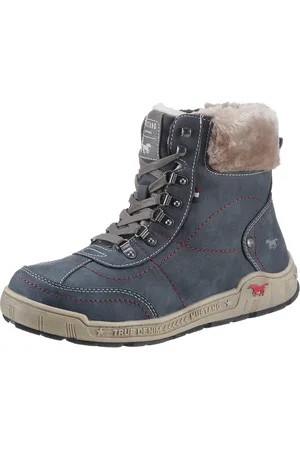 Mustang Winterlaarzen met faux-bont kraag in breedte g = breed