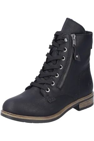 Rieker Veterlaarsjes , veterschoenen, blokhak, in klassieke vorm