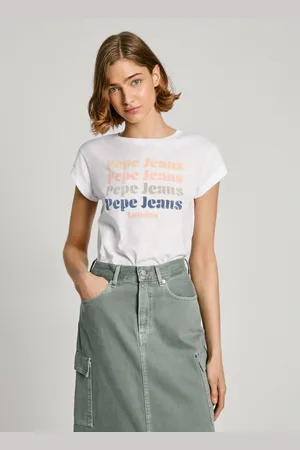 Pepe Jeans T-shirt Eileen van gestructureerde katoenkwaliteit