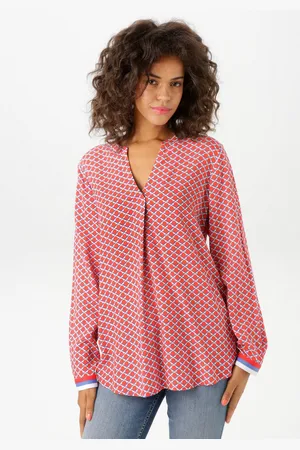 Aniston Blouse zonder sluiting met interessante, grafische print - nieuwe collectie