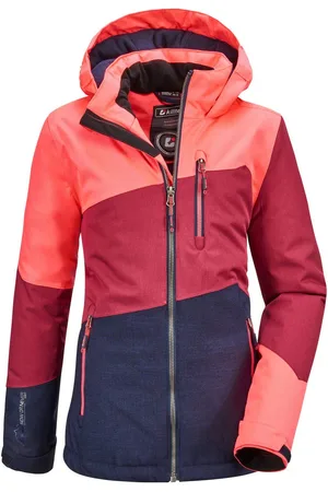 Killtec Outdoorjack Lynge GRLS JCKT B Waterdichte winterjas met capuchon, fleece, verstelbare mouwen