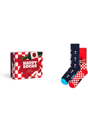 Happy Socks Lange sokken met partymotieven (Set van 2)