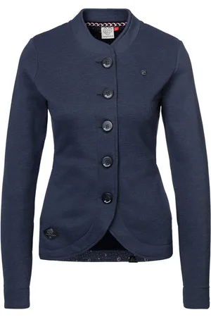 Ragwear Sweatvest AVALINA O maritieme sweatblazer met contrastdetails