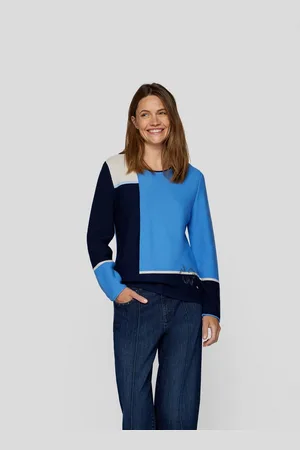 Rabe Gebreide trui in colourblocking-design